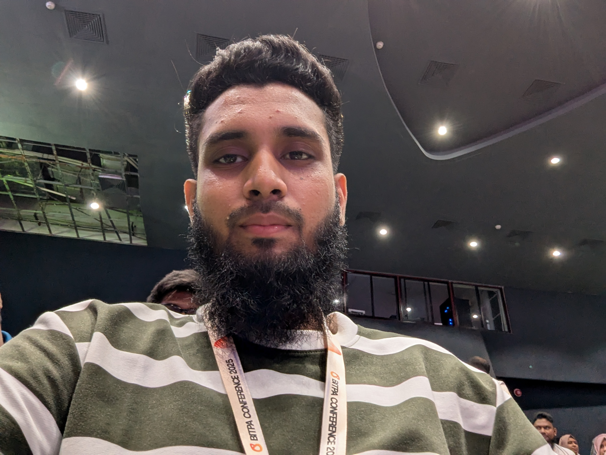 Attending the conference with my selfie