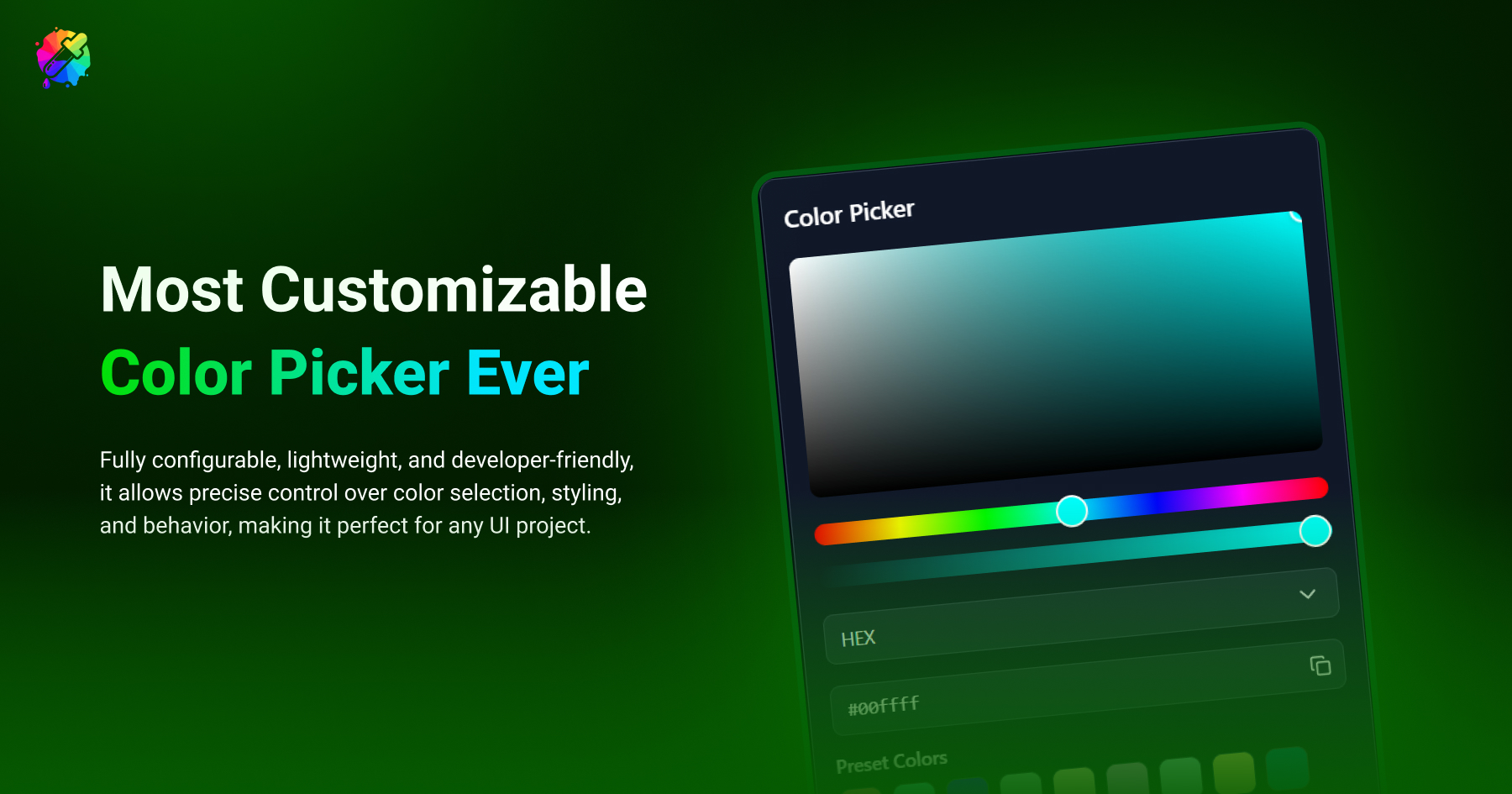 React Color Picker Package preview