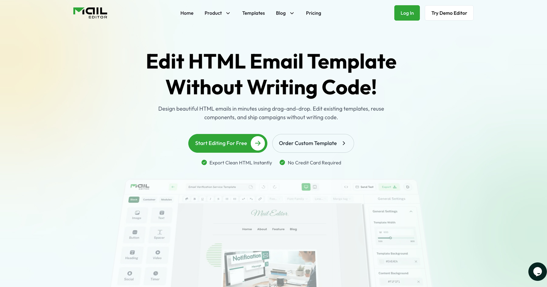 MailEditor - Drag & Drop Email Editor preview