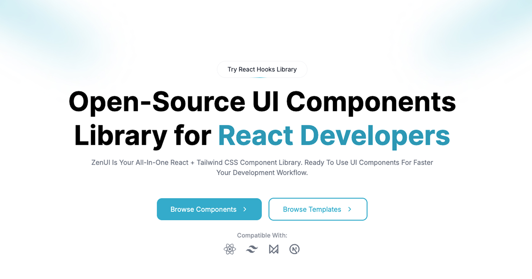 ZenUI Library React preview